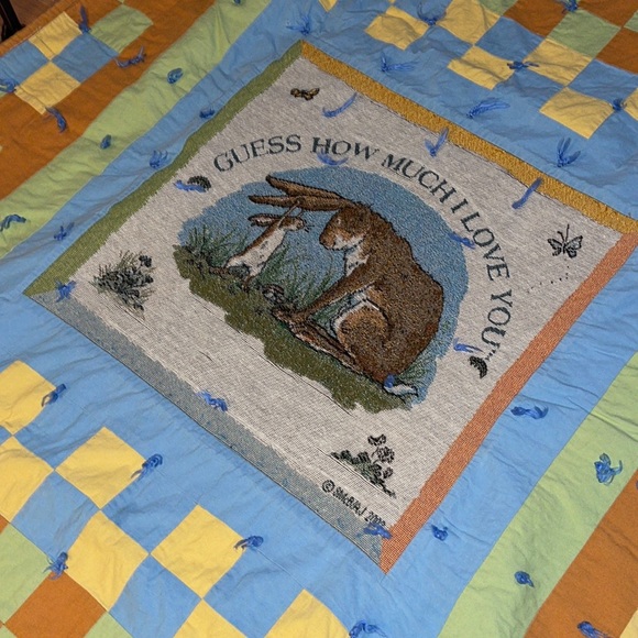 Other - “Guess How Much I Love You” 65”x 40” Quilted Throw